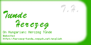 tunde herczeg business card